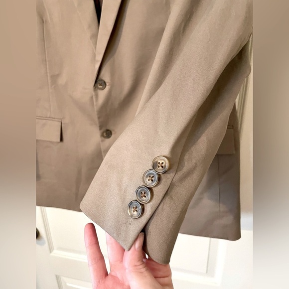 J. Crew NWT  Thompson Brown Button Up Cotton Blend Blazer Jacket Coat 44 R Work - Picture 2 of 9